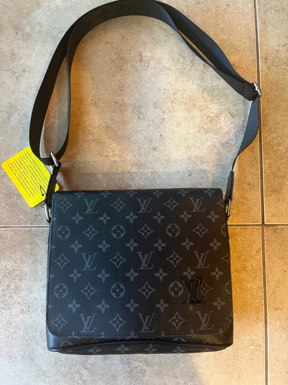 Louis Vuitton Black Monogram Eclipse Messenger Bag